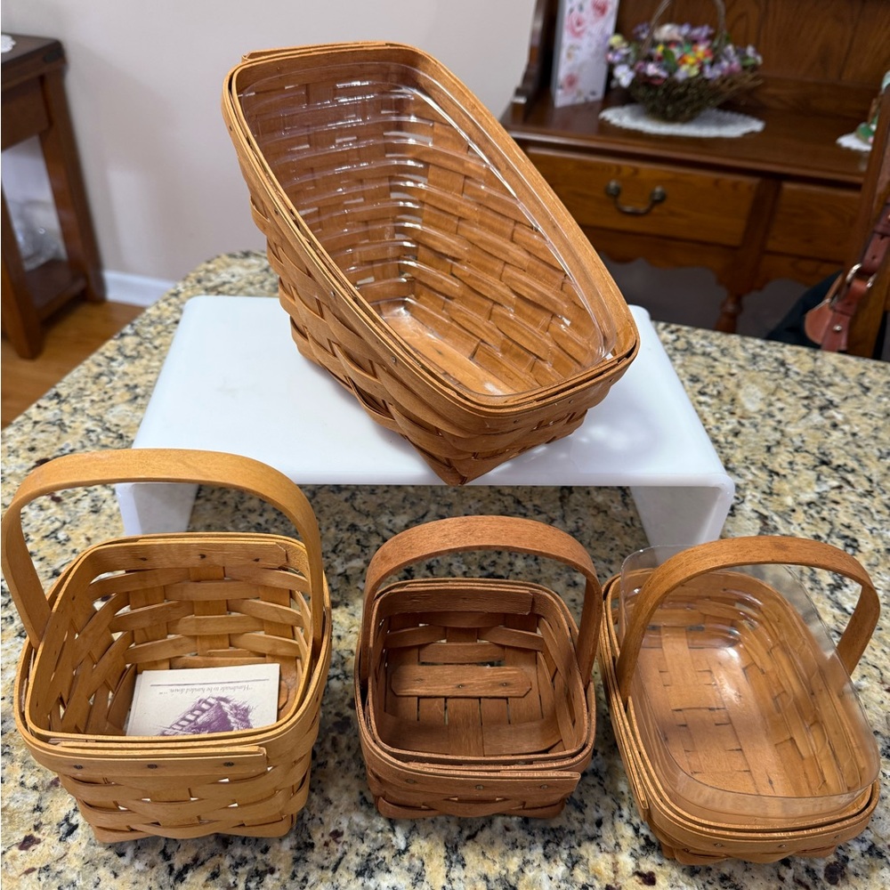 Longaberger Natural Wood Basket Collection